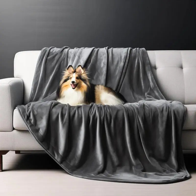 Waterproof Blanket for Bed Sofa Couch, Water Resistant Blanket,Reversible Leakproof Bed Cover for Adults Elderly Pets
