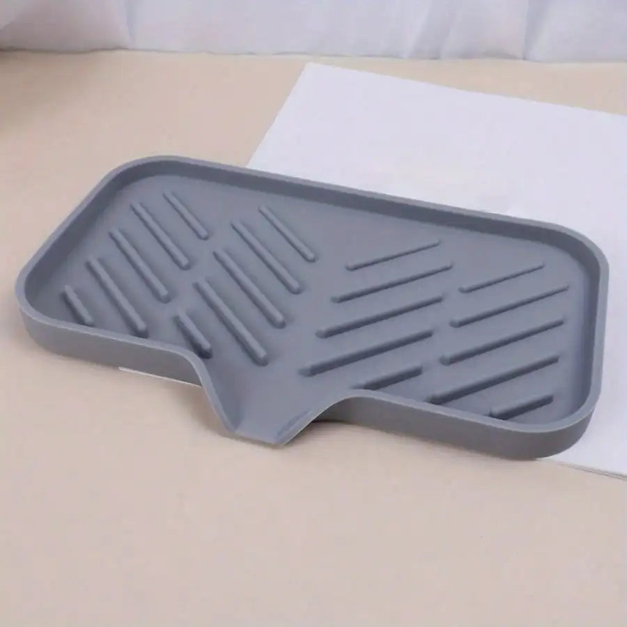 1 Piece Gray Drain Pad, Multifunctional Anti Slip Countertop Pad, Suitable for Sponges, Brushes, Cups, and Soap