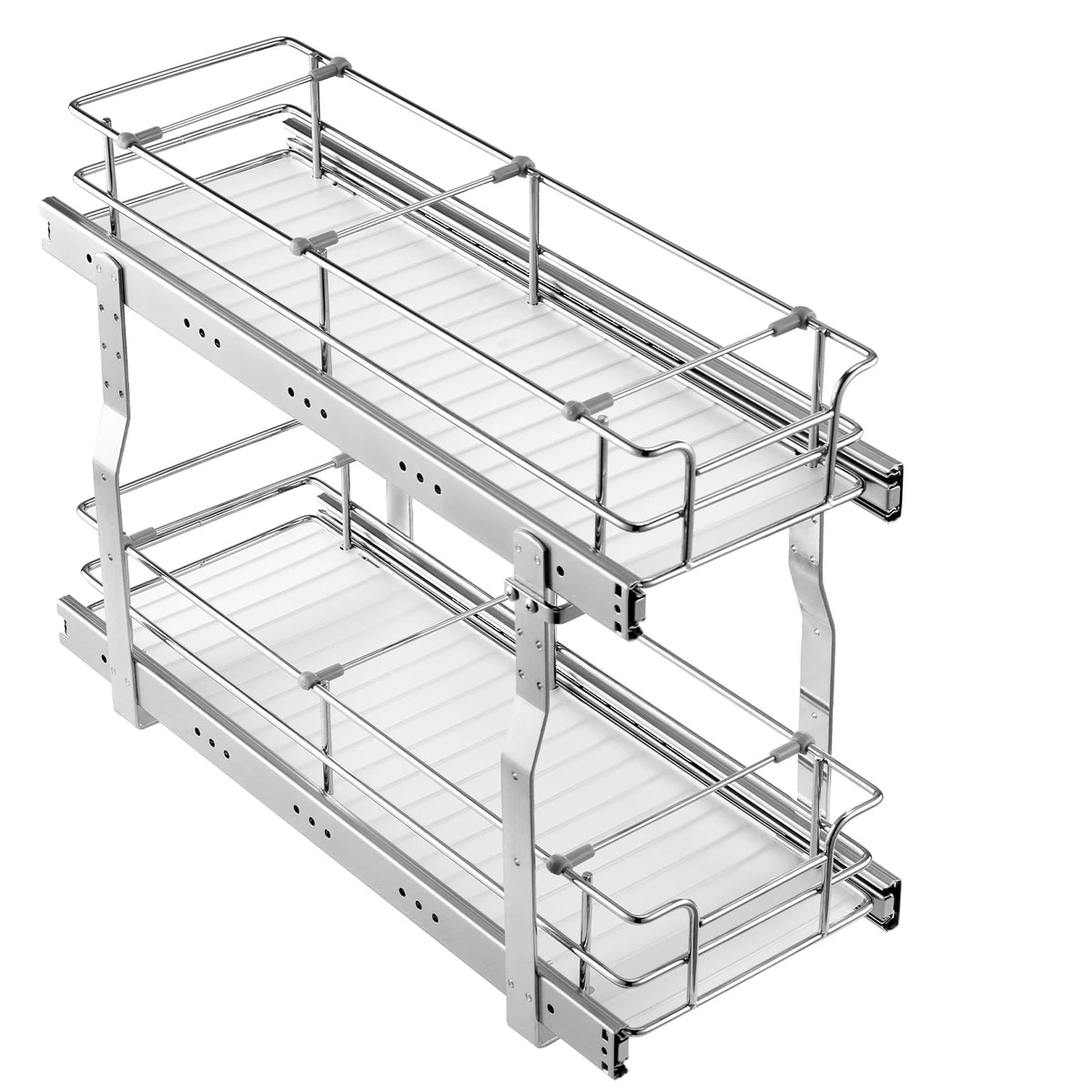 Pull Out Cabinet Organizer Heavy Duty Slide Out Pantry Shelves Sliding Drawer Storage for Home Inside Kitchen Cabinet