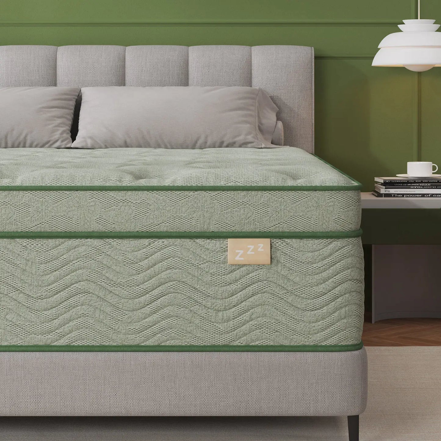14 Inch Gel Memory Foam Hybrid Pocket Spring Mattress, Medium Firm Queen King Bed, Motion Isolation, Breathable Cooling Mattress