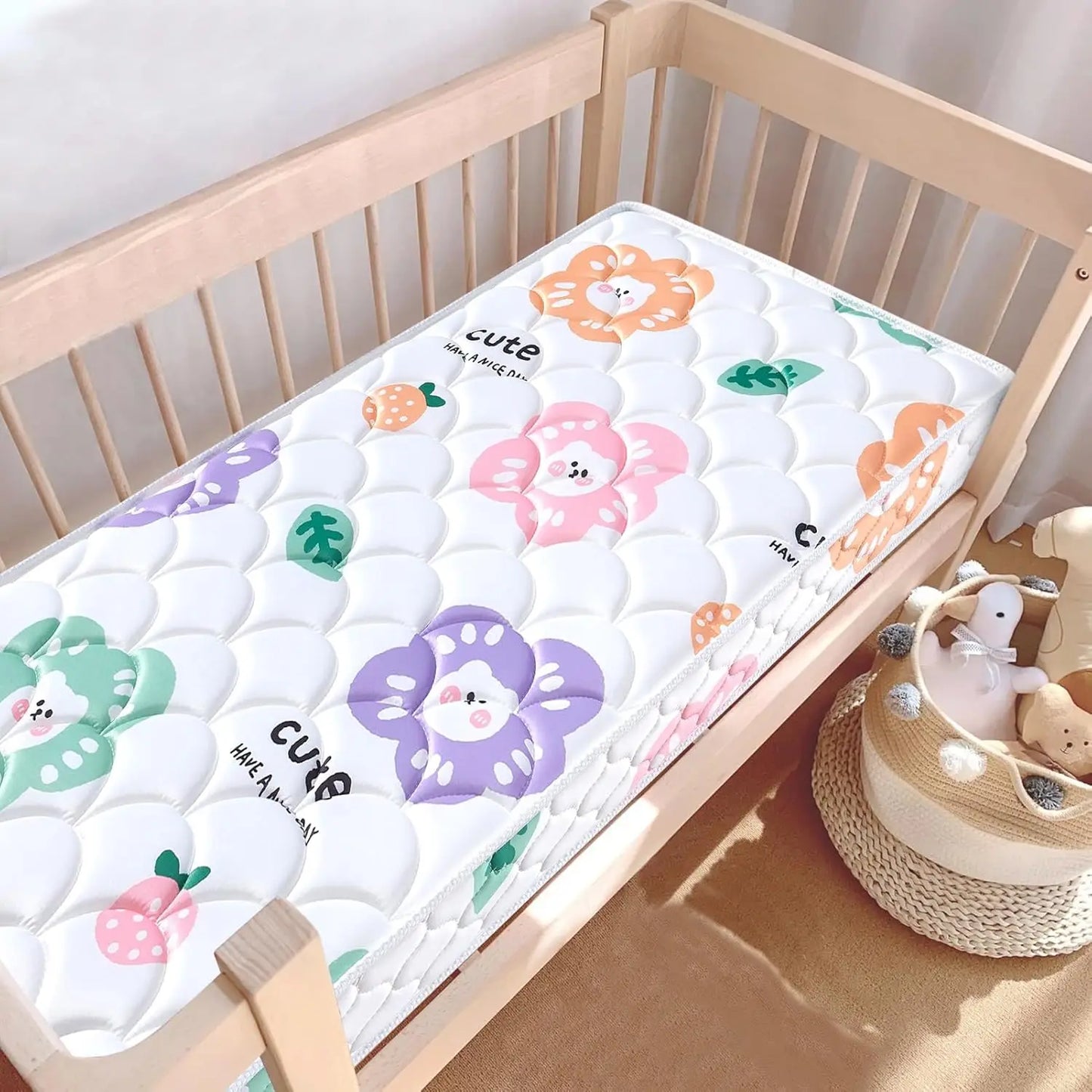Crib and Toddler Mattress - 52" x 27.6" x 5" - Breathable - Firm - Dual Sided Standard Size Baby Mattress for Crib - Premium Foa