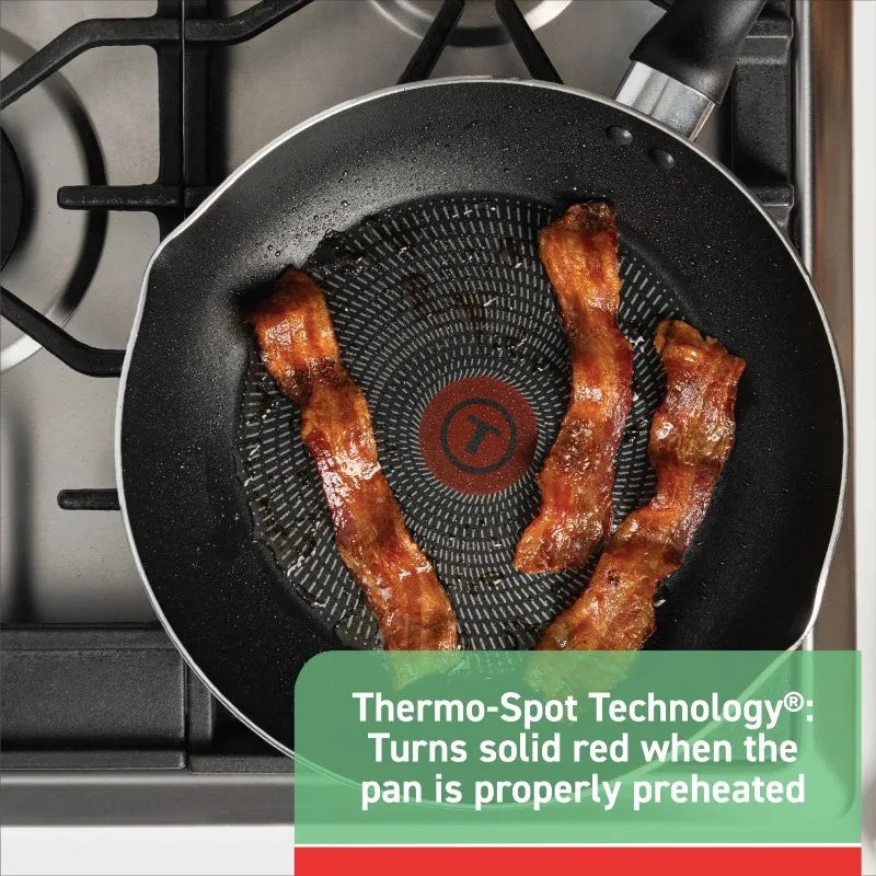 T-fal Easy Care, 20 Piece Non-Stick Pots and Pans Cookware Set,