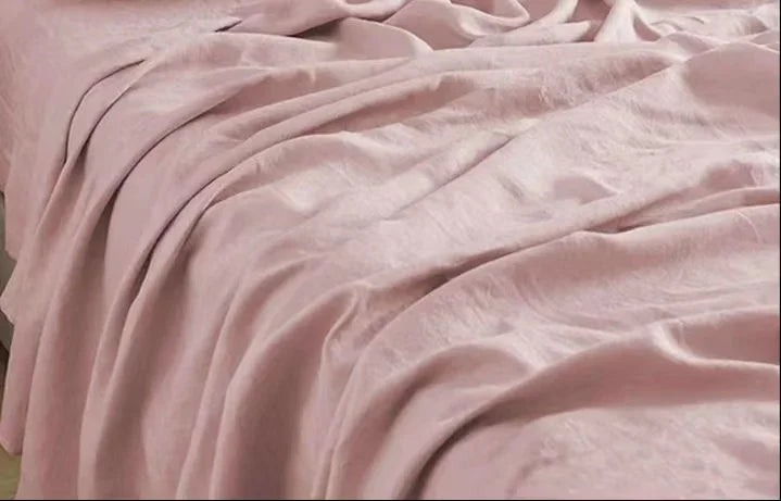 Pure Linen Bed Sheets 100% Stone Washed French Linen Solid Color Breathable and Durable for Hot Sleepers 1 PC Flat Sheet