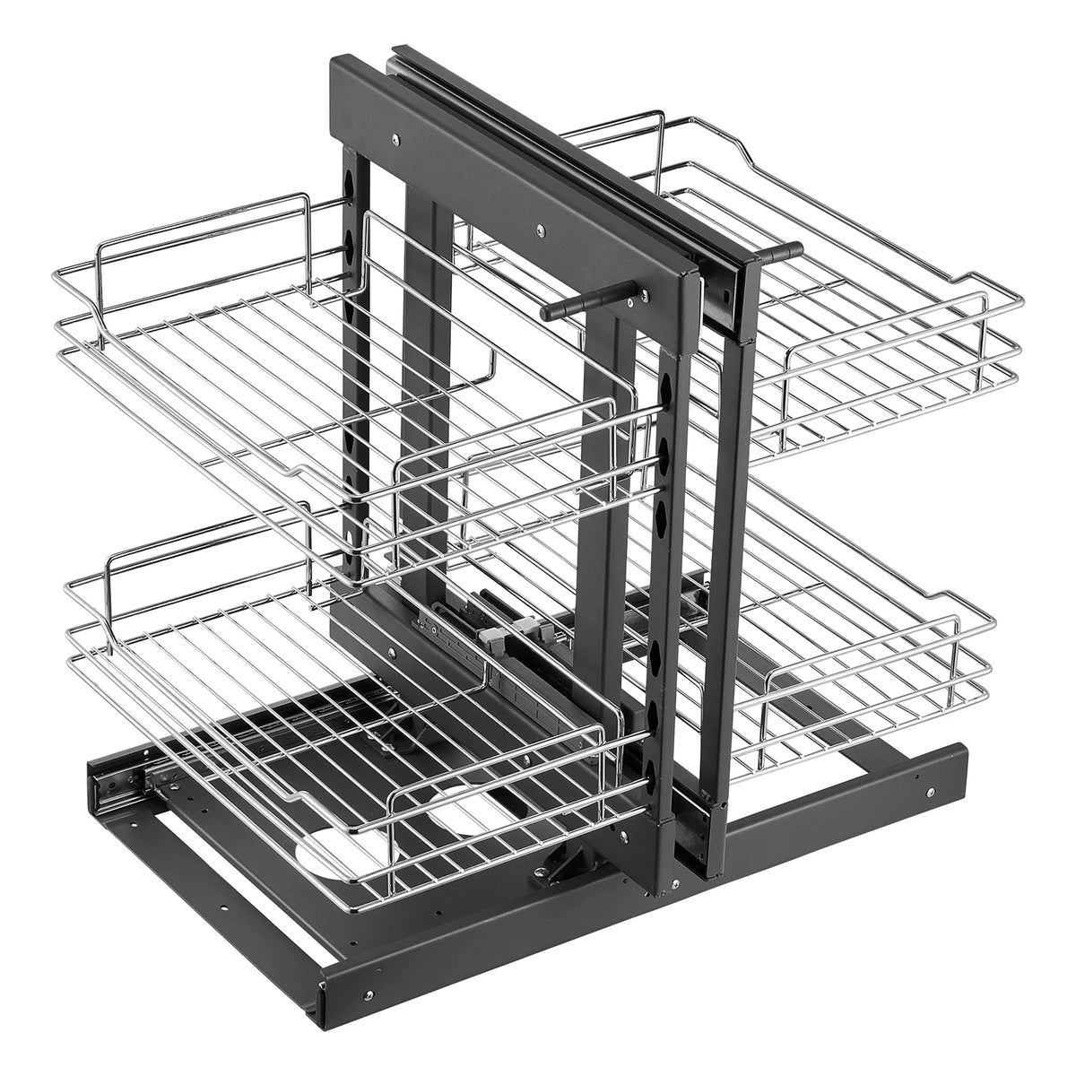 2/3Tier Opening Blind Corner Pull Out Organizer 4 Shelf Kitchen Cabinet Organizer Slide Out Storage Organizer Basket