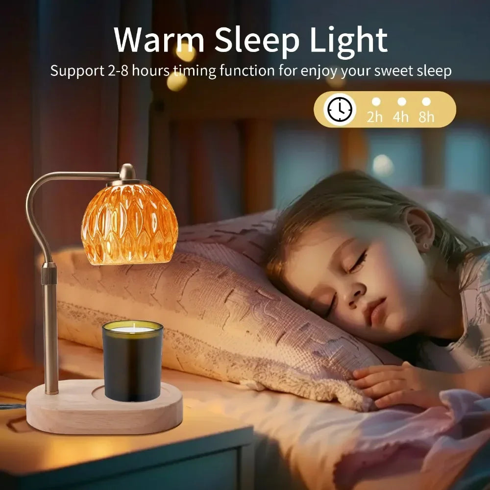 Electric Candle Warmer Lamp House Warming Mothers Day Gifts Home Bedroom Decor Timer & Dimmer Adjustable Wax Melter for Scented