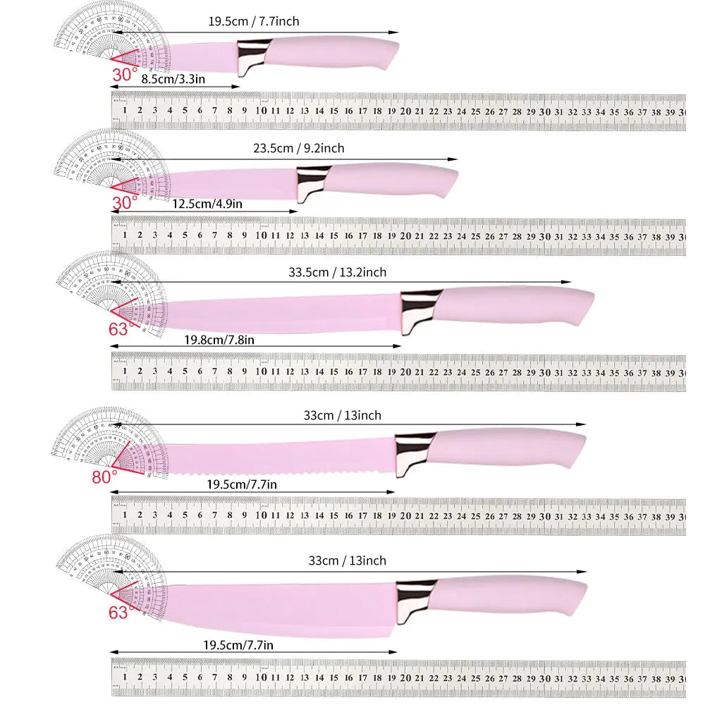 ZENG 20pcs Silicone Utensil Set Non-Stick Heat-Resistant Cooking Kitchenware Chef Knife Easy-Clean Safe for Non-Stick Cookware